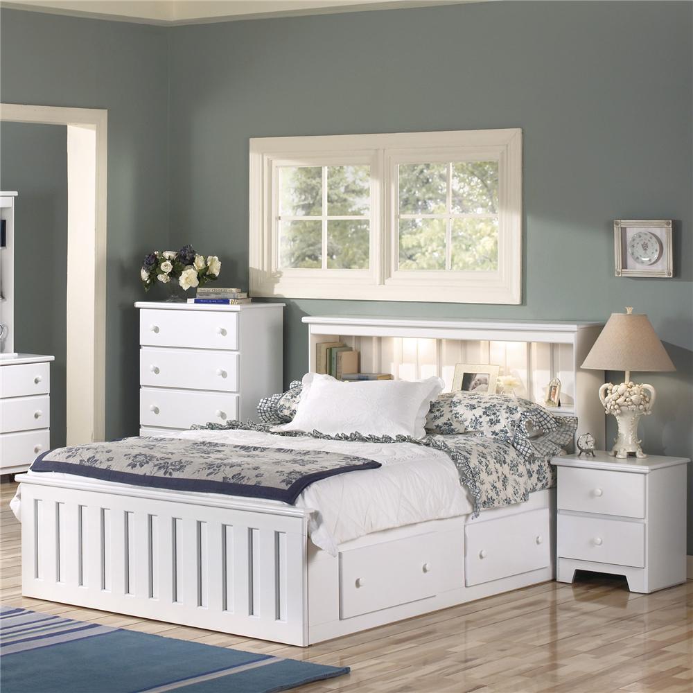 Lang_Furniture_Shaker_Collection_ _Youth_ _Mission_ _White_ _Bed_ _Dresser_ _Mirror_ _Chest_ _Nightstand_ _Desk_ _Captins_bed_ _Handmad_In_USA